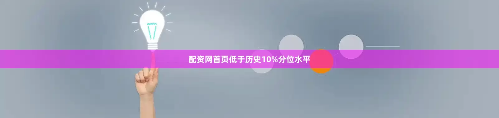 配资网首页低于历史10%分位水平