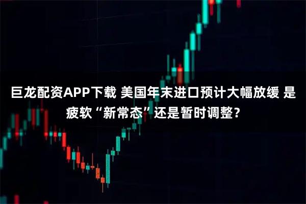 巨龙配资APP下载 美国年末进口预计大幅放缓 是疲软“新常态”还是暂时调整?